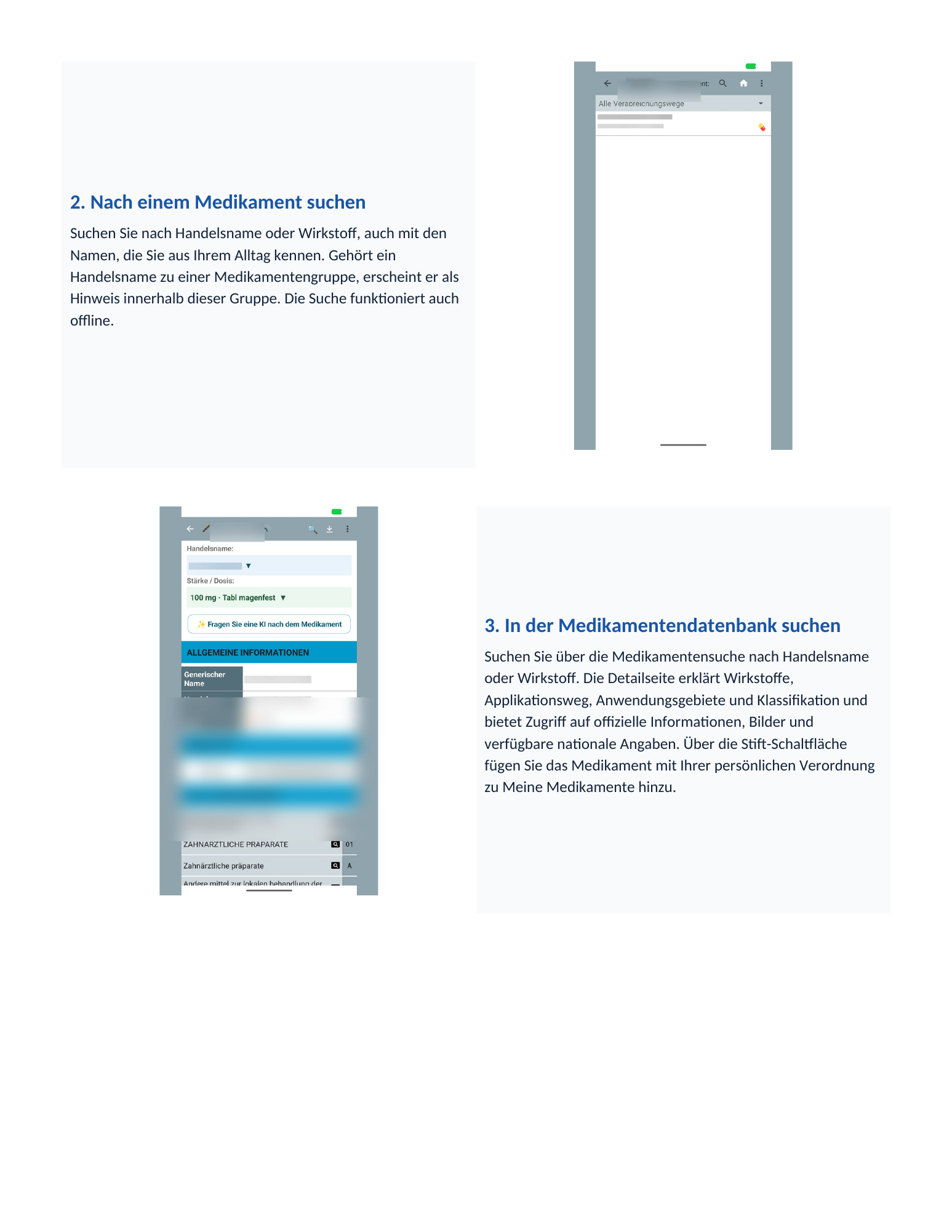 Bebilderter Medil AI Patientenleitfaden, Seite 2 von 8