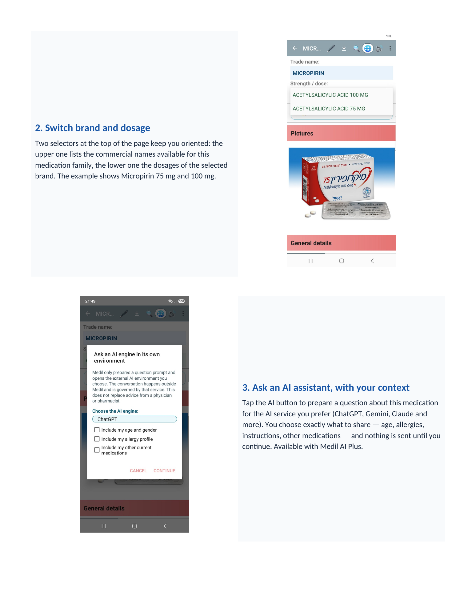 Medil AI Patient Guide page 2