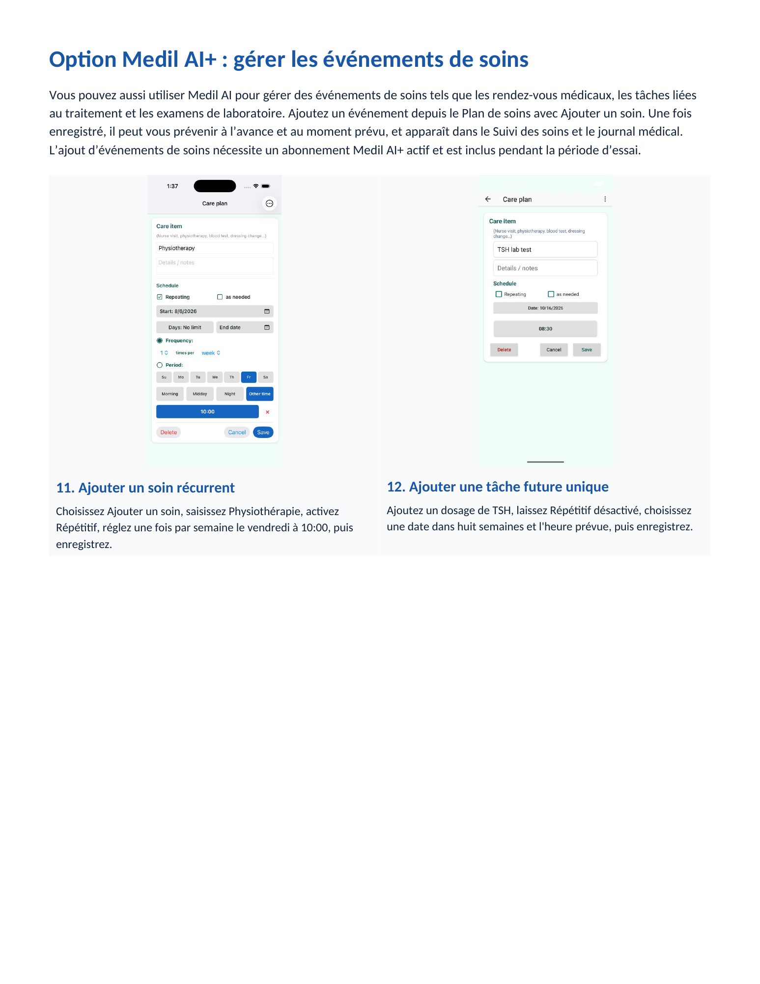 Guide patient illustré Medil AI, page 7 sur 8